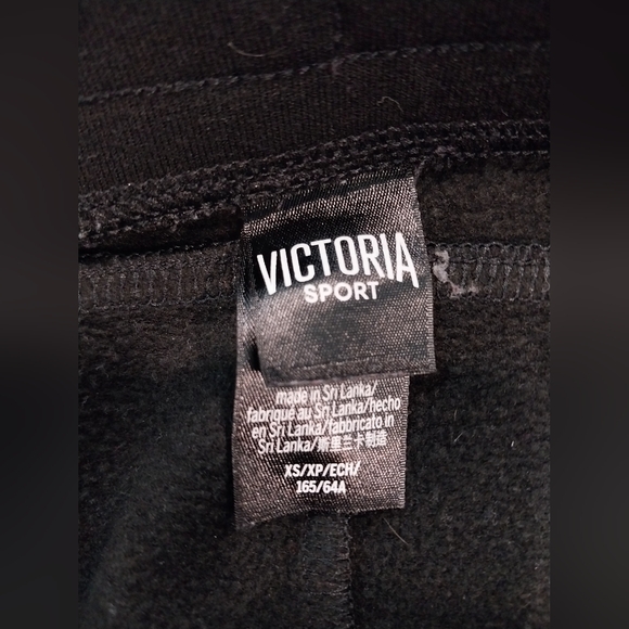 Victoria Sport Size XS Black Elastic Drawstring Waist Shorts Mesh Trim - Picture 6 of 12